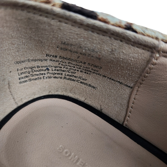 Something Navy Cheetah Leopard Calf Hair Leather Loafers Blogger Women's Size 7 - Picture 13 of 14